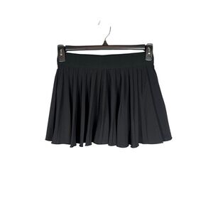 Aritzia Tna Move Micro Pleated Tennis Skirt, Black, Size Medium